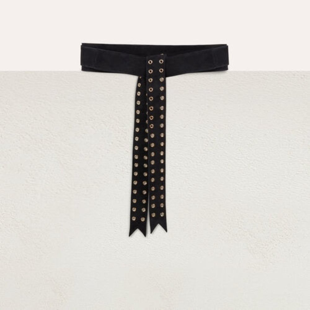 Maje Suede Belt with Ties (OS) NWT